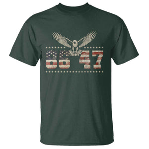 Funny Vintage 86 47 T Shirt - Eagle Vintage American Flag TS11 Dark Forest Green Print Your Wear