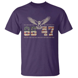 Funny Vintage 86 47 T Shirt - Eagle Vintage American Flag TS11 Purple Print Your Wear