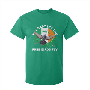 Irish Pride T Shirt For Kid Hey Baby Let The Free Birds Fly Ireland Flag TS11 Irish Green Print Your Wear