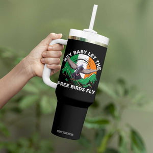 Irish Pride Tumbler With Handle Hey Baby Let The Free Birds Fly Ireland Flag TS11 Print Your Wear
