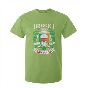 Iriski Half Irish Half Polish T Shirt For Kid Polish St Patricks Day Eagle TS11 Lime Print Your Wear
