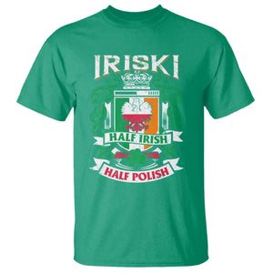 Iriski Half Irish Half Polish T Shirt Polish St Patricks Day Eagle TS11 Irish Green Print Your Wear