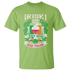 Iriski Half Irish Half Polish T Shirt Polish St Patricks Day Eagle TS11 Lime Print Your Wear