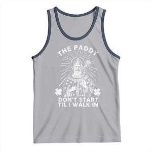 Funny The Paddy Don't Start Til I Walk In Tank Top St Patrick's Day Irish Beer TS11 Athletic Heather Navy Print Your Wear