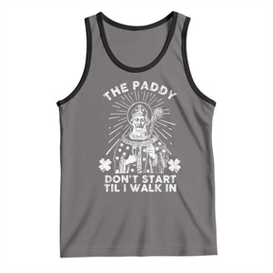 Funny The Paddy Don't Start Til I Walk In Tank Top St Patrick's Day Irish Beer TS11 Deep Heather Black Print Your Wear