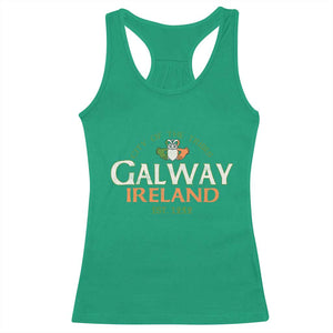 Claddagh Galway Ireland Racerback Tank Top City Of The Tribes Est 1232 TS11 Irish Green Print Your Wear