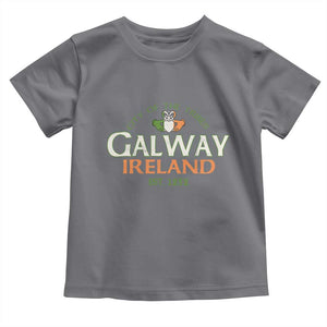 Claddagh Galway Ireland Toddler T Shirt City Of The Tribes Est 1232 TS11 Charcoal Print Your Wear
