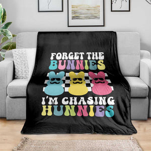 Funny Easter Forget The Bunnies I Am Chasing Hunnies Throw Blanket TS11 Print Your Wear