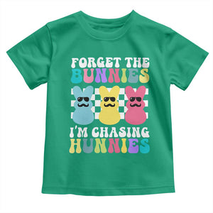 Funny Easter Forget The Bunnies I Am Chasing Hunnies Toddler T Shirt TS11 Irish Green Print Your Wear