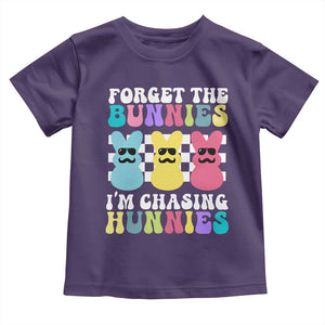 Funny Easter Forget The Bunnies I Am Chasing Hunnies Toddler T Shirt TS11 Purple Print Your Wear