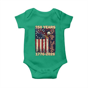 250th Anniversary USA Patriotic Baby Onesie 250 Years We The People Vintage Bald Eagle TS11 Irish Green Print Your Wear