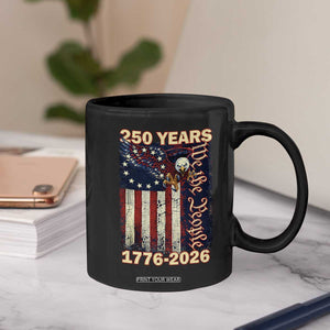 250th Anniversary USA Patriotic Coffee Mug 250 Years We The People Vintage Bald Eagle TS11 Print Your Wear