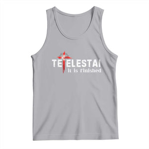 Tetelestai It Is Finished Tank Top Jesus Last Words Christian Easter TS11 Athletic Heather Print Your Wear