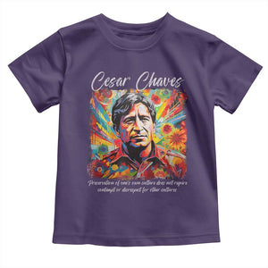 Cesar Chavez Toddler T Shirt Preservation Of Ones Own Culture Does Not Require Contempt TS11 Purple Print Your Wear