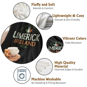 Limerick Ireland Throw Blanket City Of The Culture Est 812 AD TS11 Print Your Wear