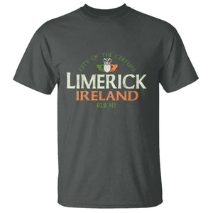 Limerick Ireland T Shirt City Of The Culture Est 812 AD TS11 Dark Heather Print Your Wear