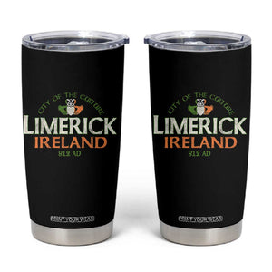 Limerick Ireland Tumbler Cup City Of The Culture Est 812 AD TS11 Black Print Your Wear