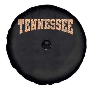 Tennessee Fan Spare Tire Cover Orange Retro Checkered Varsity TN State TS11 Print Your Wear