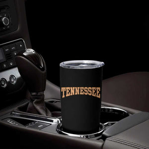 Tennessee Fan Tumbler Cup Orange Retro Checkered Varsity TN State TS11 Print Your Wear