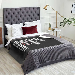 Eat Sleep RKO Repeat Throw Blanket Blood Stained TS11 Print Your Wear