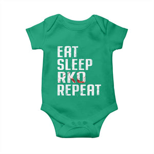 Eat Sleep RKO Repeat Baby Onesie Blood Stained TS11 Irish Green Print Your Wear
