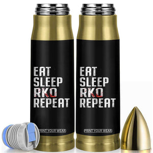 Eat Sleep RKO Repeat Bullet Tumbler Blood Stained TS11 Black Print Your Wear