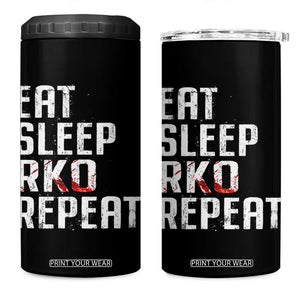 Eat Sleep RKO Repeat 4 in 1 Can Cooler Tumbler Blood Stained TS11 One Size: 16 oz Black Print Your Wear