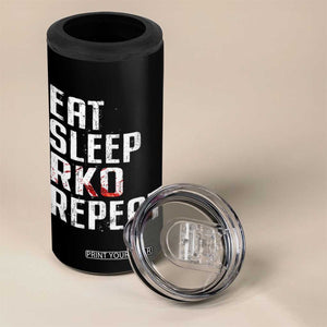 Eat Sleep RKO Repeat 4 in 1 Can Cooler Tumbler Blood Stained TS11 Print Your Wear