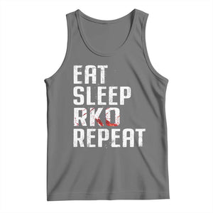 Eat Sleep RKO Repeat Tank Top Blood Stained TS11 Black Heather Print Your Wear