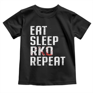 Eat Sleep RKO Repeat Toddler T Shirt Blood Stained TS11 Black Print Your Wear