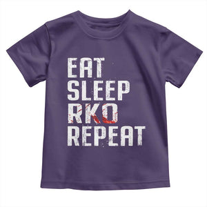 Eat Sleep RKO Repeat Toddler T Shirt Blood Stained TS11 Purple Print Your Wear