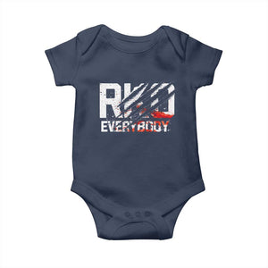 RKO Everybody Baby Onesie Grunge Blood Stained Scratch Mark TS11 Navy Print Your Wear