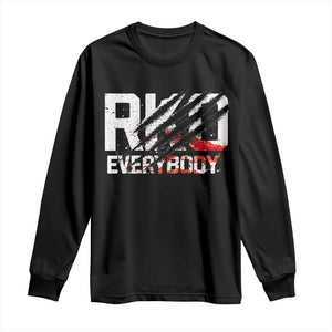 RKO Everybody Long Sleeve Shirt Grunge Blood Stained Scratch Mark TS11 Black Print Your Wear