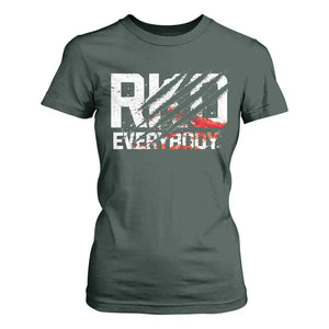 RKO Everybody T Shirt For Women - Grunge Blood Stained Scratch Mark TS11 Dark Forest Green Print Your Wear