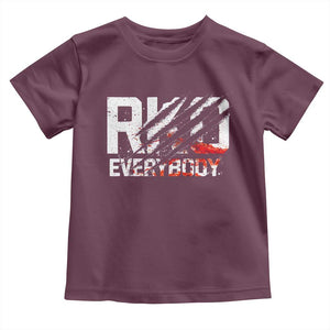 RKO Everybody Toddler T Shirt Grunge Blood Stained Scratch Mark TS11 Maroon Print Your Wear