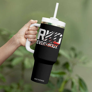 RKO Everybody Tumbler With Handle Grunge Blood Stained Scratch Mark TS11 Print Your Wear