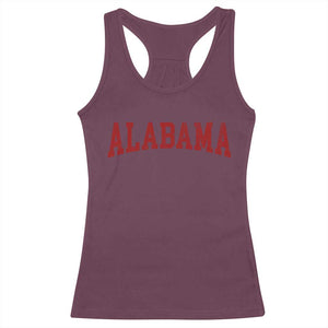 Alabama Fan Racerback Tank Top Red Bold Sport State Letters Game Day TS11 Maroon Print Your Wear