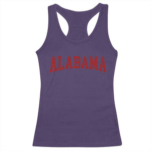 Alabama Fan Racerback Tank Top Red Bold Sport State Letters Game Day TS11 Purple Print Your Wear