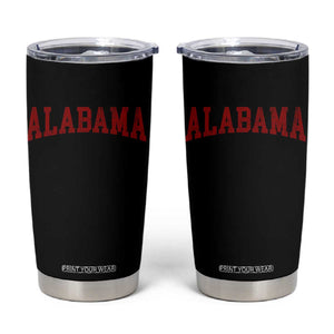 Alabama Fan Tumbler Cup Red Bold Sport State Letters Game Day TS11 Black Print Your Wear