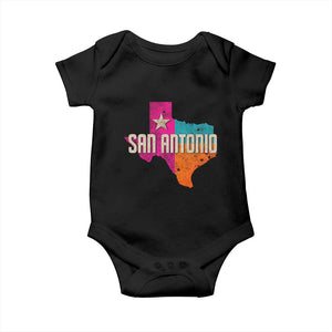 San Antonio Texas TX Fiesta Sports For Latino Fans Baby Onesie TS11 Black Print Your Wear