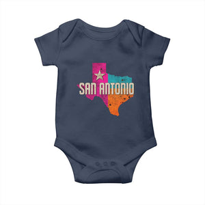 San Antonio Texas TX Fiesta Sports For Latino Fans Baby Onesie TS11 Navy Print Your Wear