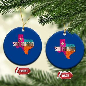 San Antonio Texas TX Fiesta Sports For Latino Fans Ceramic Ornament TS11 1pc Blue Print Your Wear