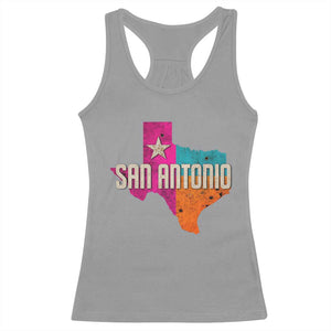 San Antonio Texas TX Fiesta Sports For Latino Fans Racerback Tank Top TS11 Sport Gray Print Your Wear