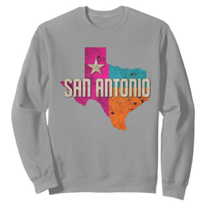 San Antonio Texas TX Fiesta Sports For Latino Fans Sweatshirt TS11 Sport Gray Print Your Wear