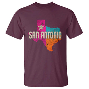 San Antonio Texas TX Fiesta Sports For Latino Fans T Shirt TS11 Maroon Print Your Wear