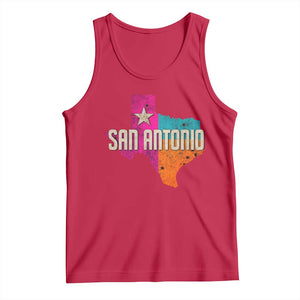 San Antonio Texas TX Fiesta Sports For Latino Fans Tank Top TS11 Red Print Your Wear