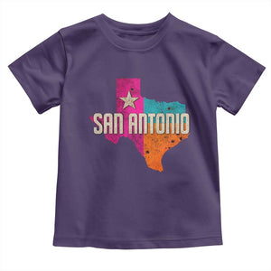 San Antonio Texas TX Fiesta Sports For Latino Fans Toddler T Shirt TS11 Purple Print Your Wear