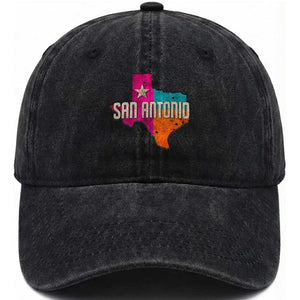San Antonio Texas TX Fiesta Sports For Latino Fans Washed Cotton Baseball Cap TS11 Print Your Wear