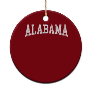 Alabama Fan Ceramic Ornament Vintage Bold Sport State Letters AL Game Day TS11 1pc Red Print Your Wear