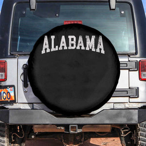 Alabama Fan Spare Tire Cover Vintage Bold Sport State Letters AL Game Day TS11 No hole Black Print Your Wear